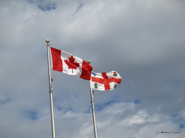 Canadian flag Montreal