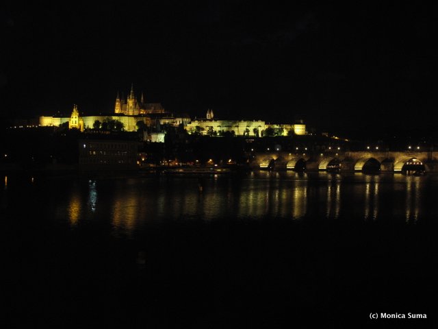 Prague Castle by night