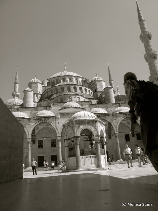 Sultanahmet Blue Mosque Black & White
