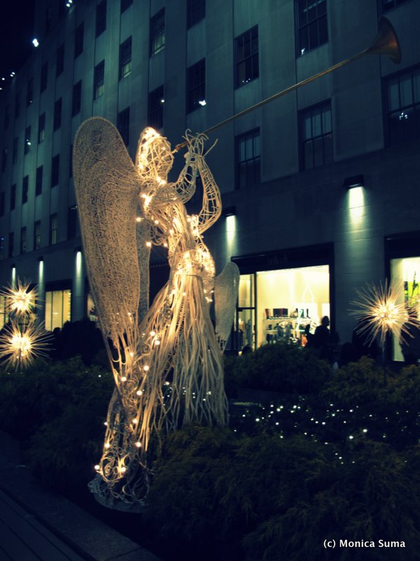 Rockefeller Center Christmas angel NYC